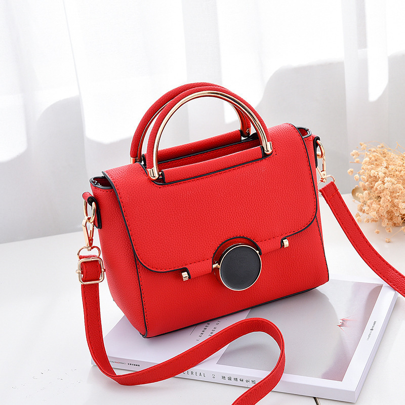 Fashion handbag shoulder PU Leather bags women zipper lady