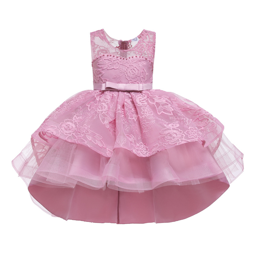 New children's dress lace wedding dress show dress