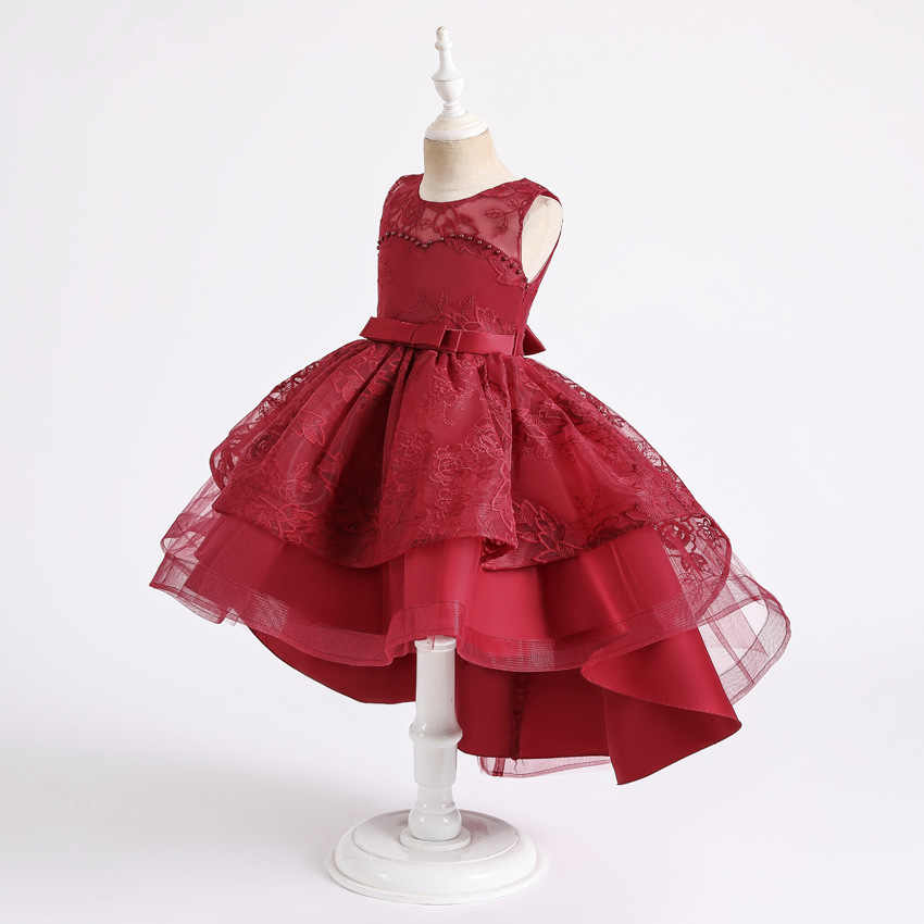 New children's dress lace wedding dress show dress