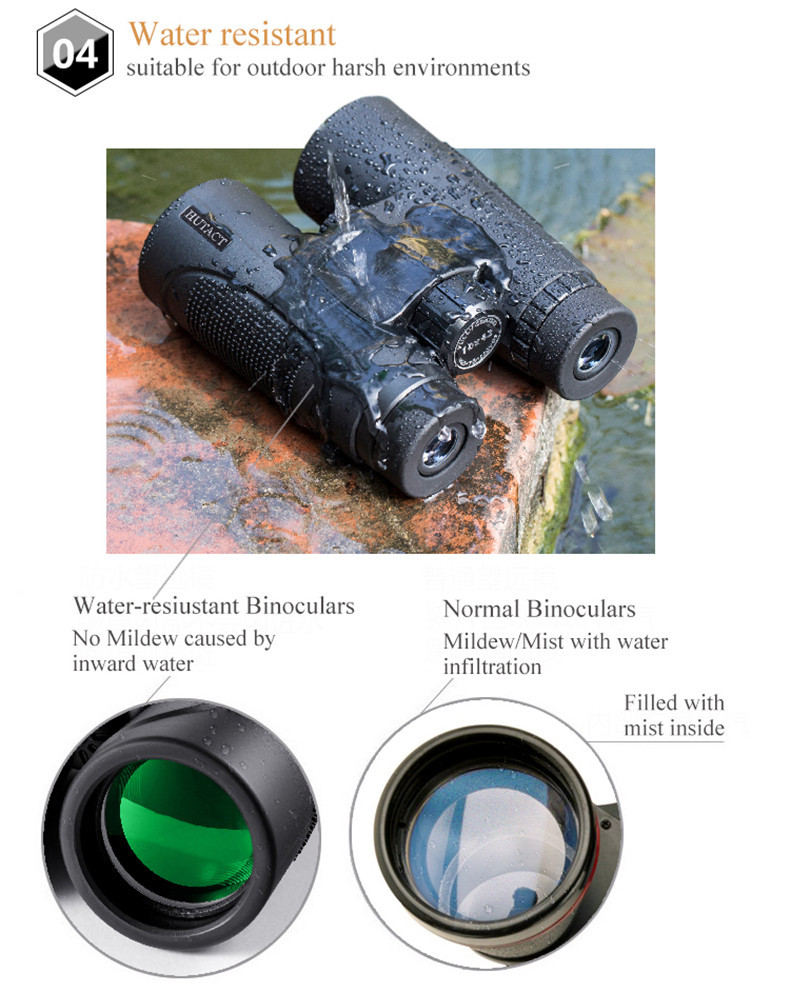 Outdoor bird watching and fishing 10X42 large objective binoculars 16.5 large prism