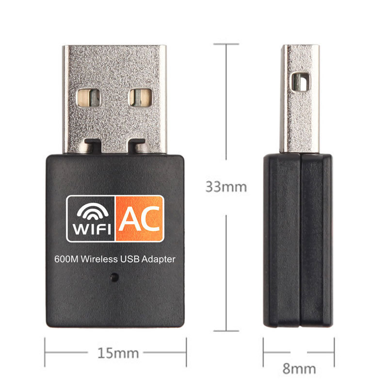 Dual frequency USB network card AC600m wireless wifi network receiver RTL8811 mini network card