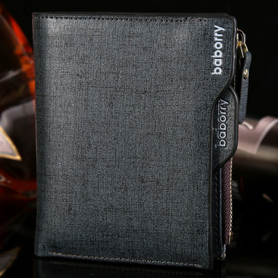 Business men's wallet men's fashion zipper men's bag zero wallet men's wallet