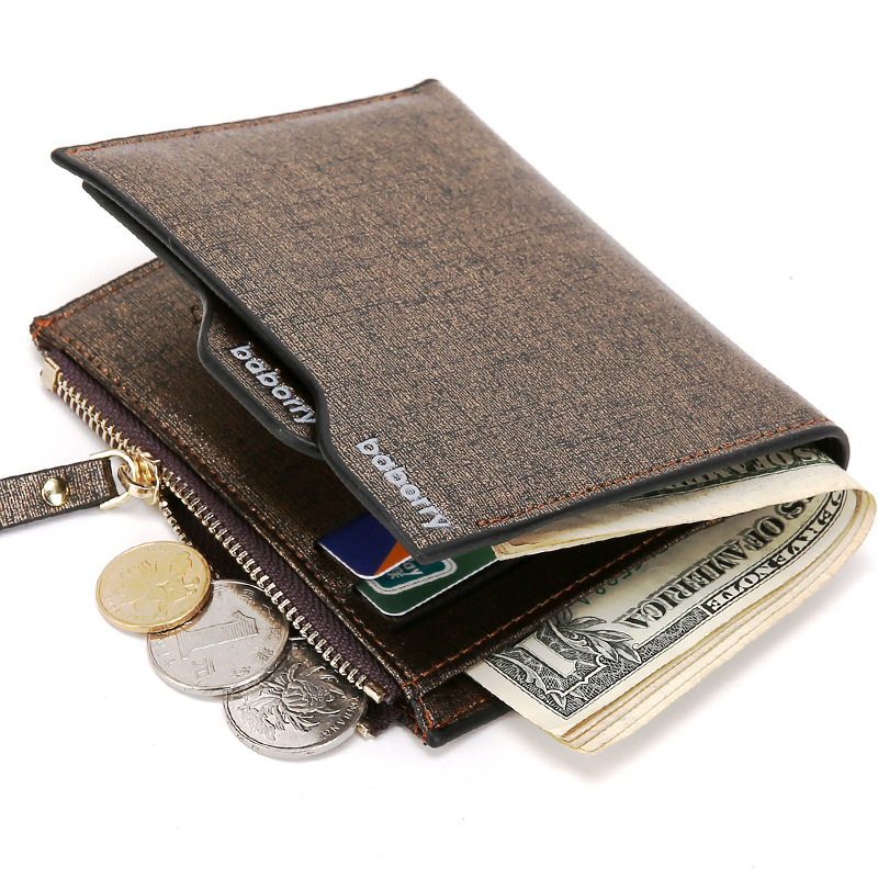 Business men's wallet men's fashion zipper men's bag zero wallet men's wallet