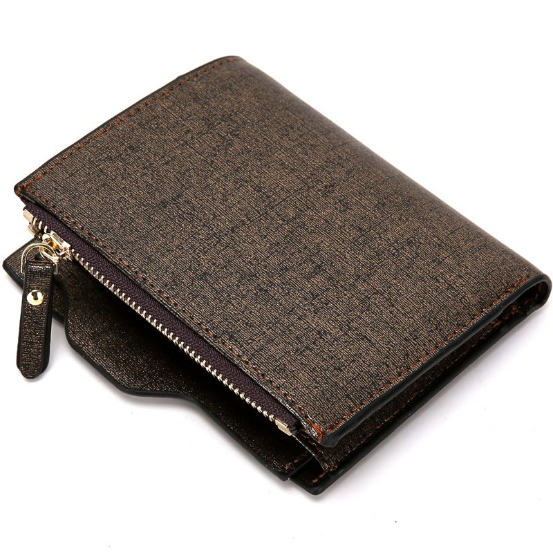 Business men's wallet men's fashion zipper men's bag zero wallet men's wallet