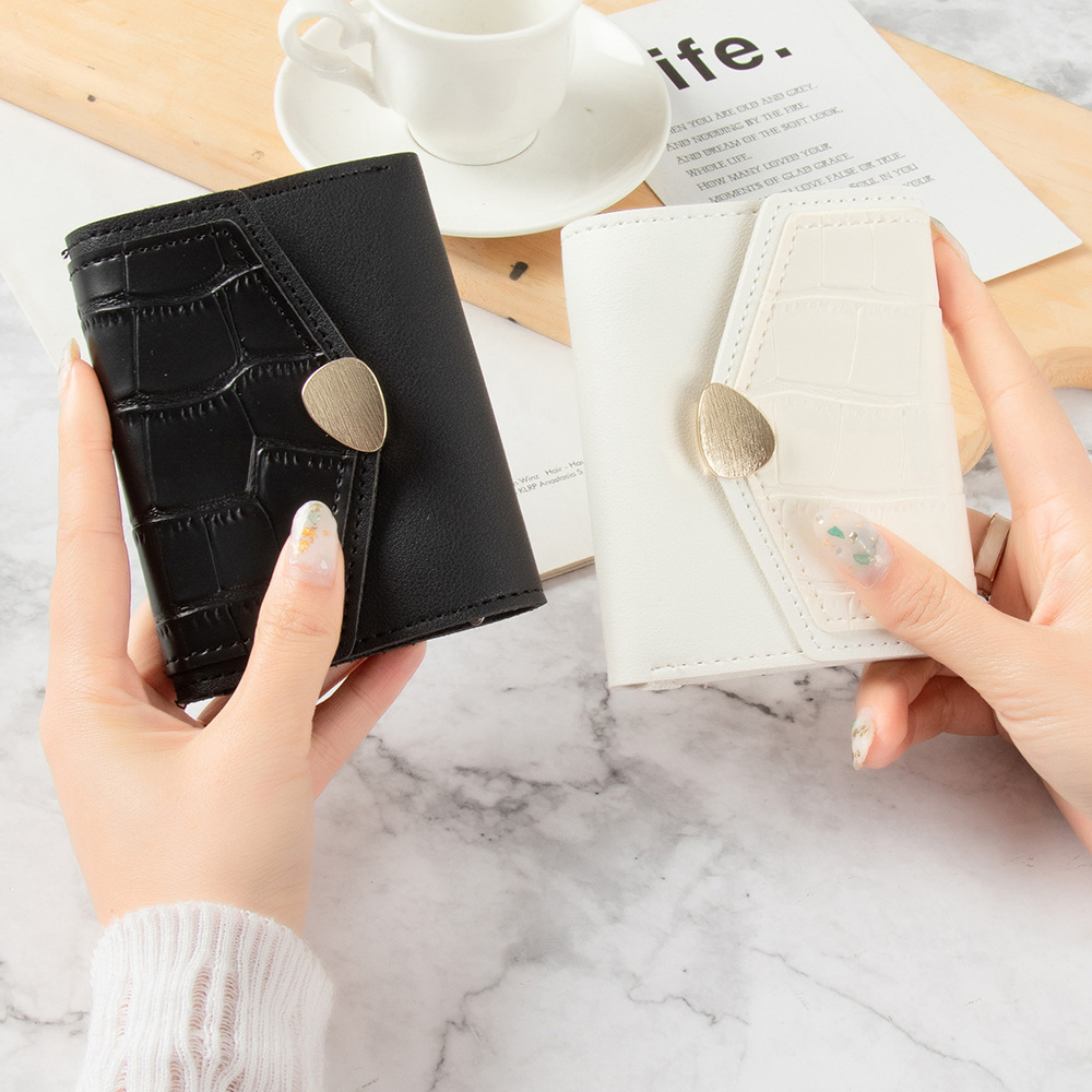 2021 Korean anti degaussing small fresh compact women's thin multi card zero wallet