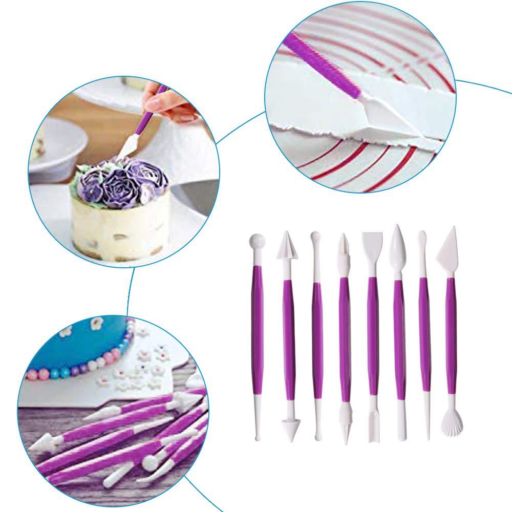 128pcs Cake turntable set cake mounting mouth anti slip turntable spatula