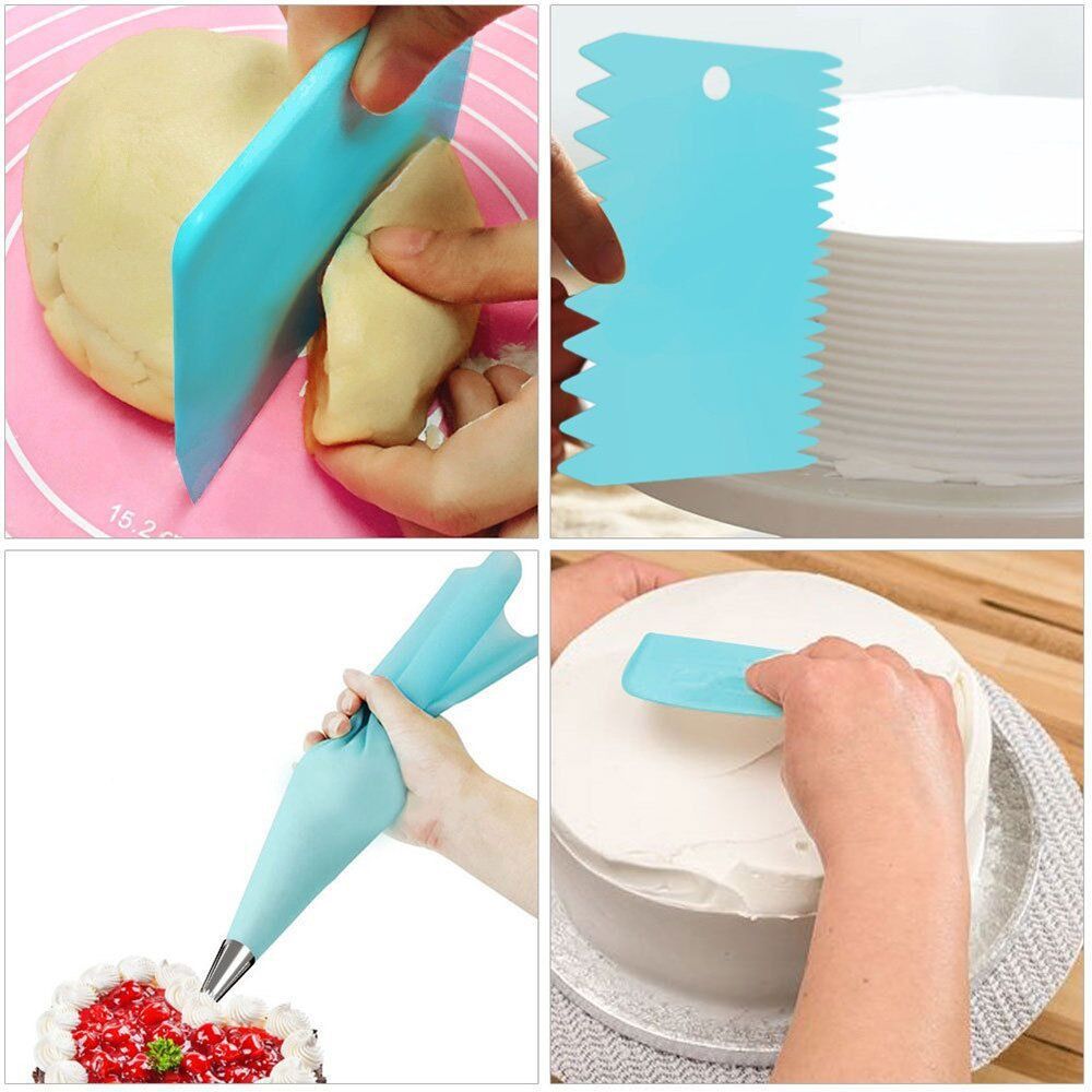 73Pcs Cake turntable set flower mounting bag flower mounting mouth spatula scraper