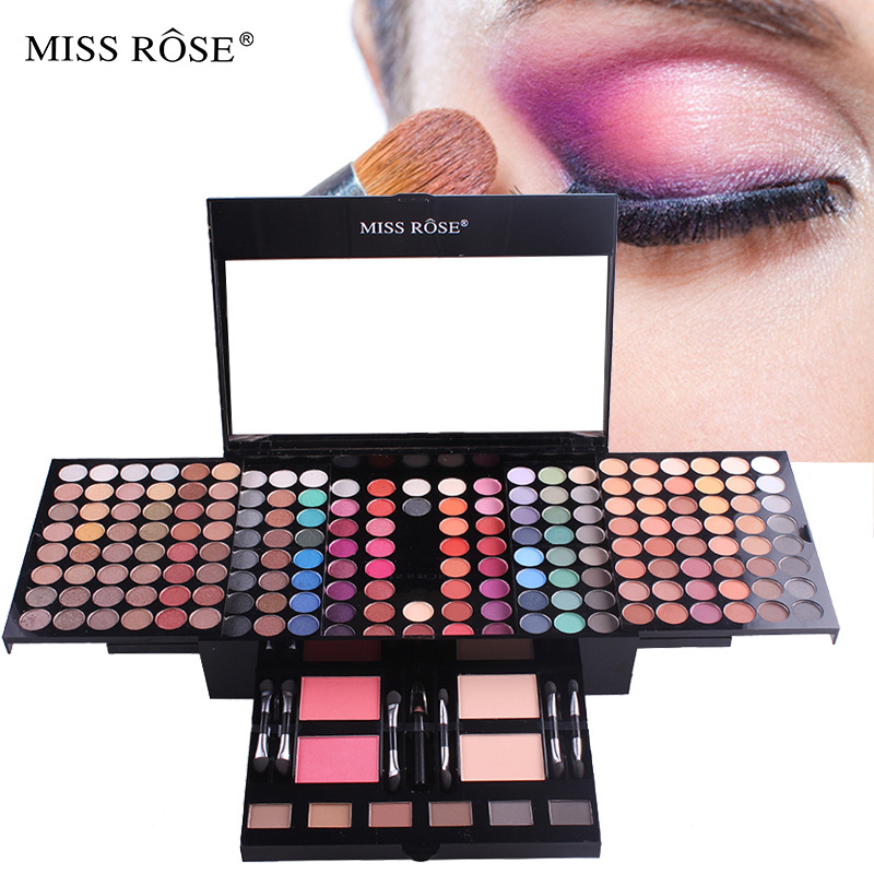 MISS ROSE 180 color makeup blush makeup case piano box eye shadow makeup box