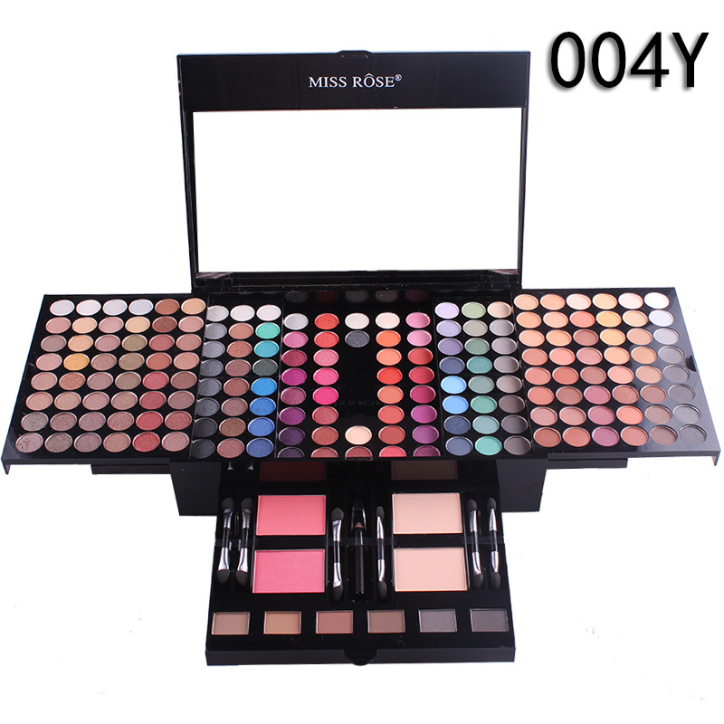 MISS ROSE 180 color makeup blush makeup case piano box eye shadow makeup box view 2