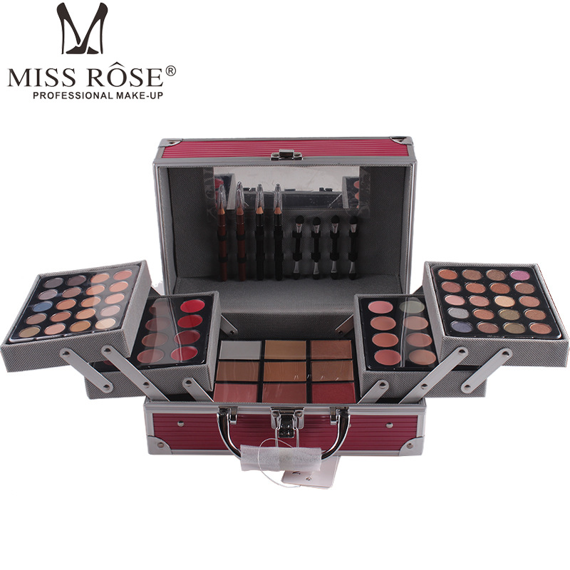 MISS ROSE leopard Makeup Bag Makeup Artist special makeup box eye shadow disc