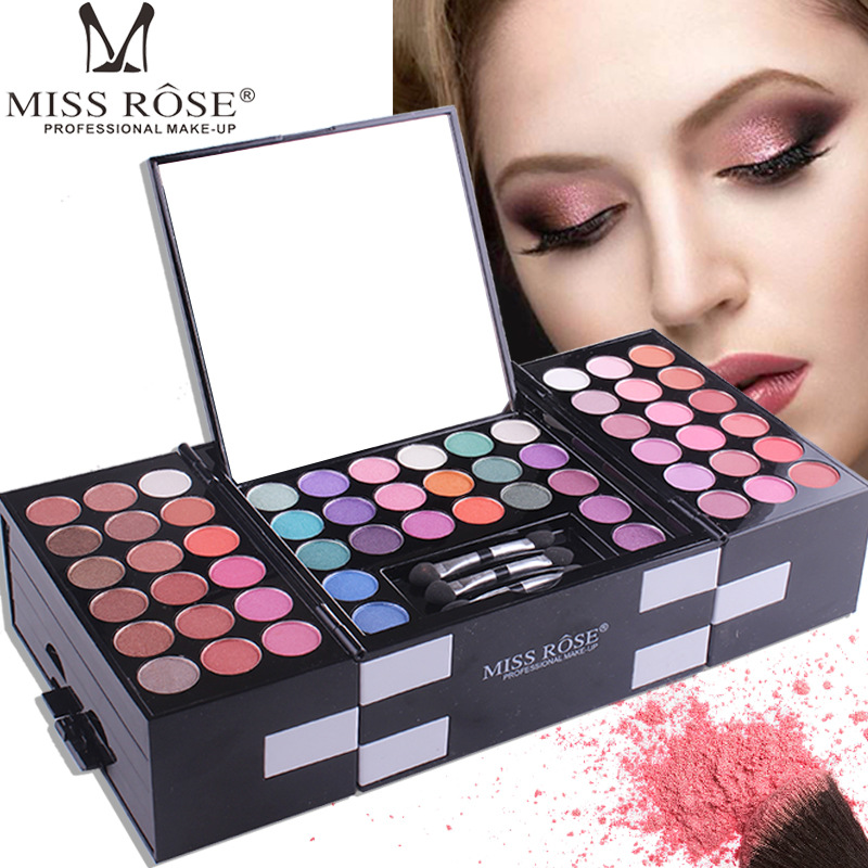 142 color eye shadow 3 Color Blush 3 color eyebrow powder make-up box makeup artist special makeup view 2
