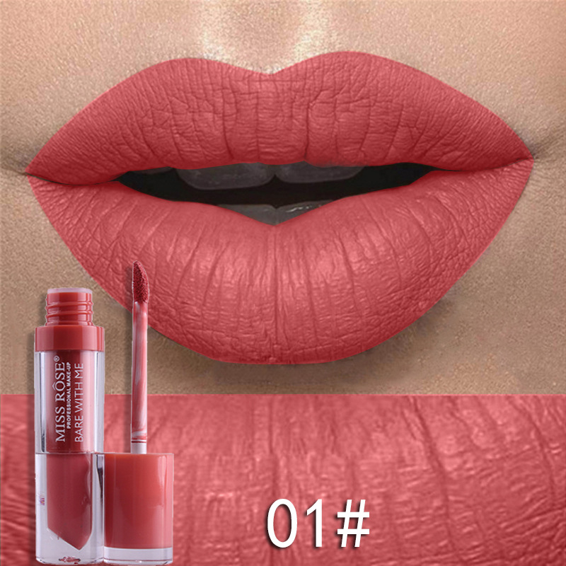 24Pcs matte not easy to stick cup lip gloss 24 color waterproof not easy to decolorize Lip view 4