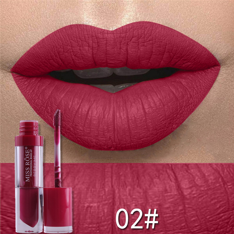24Pcs matte not easy to stick cup lip gloss 24 color waterproof not easy to decolorize Lip view 5