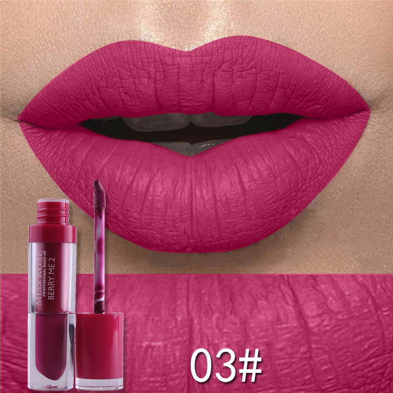 24Pcs matte not easy to stick cup lip gloss 24 color waterproof not easy to decolorize Lip view 6