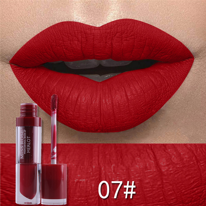 24Pcs matte not easy to stick cup lip gloss 24 color waterproof not easy to decolorize Lip view 10