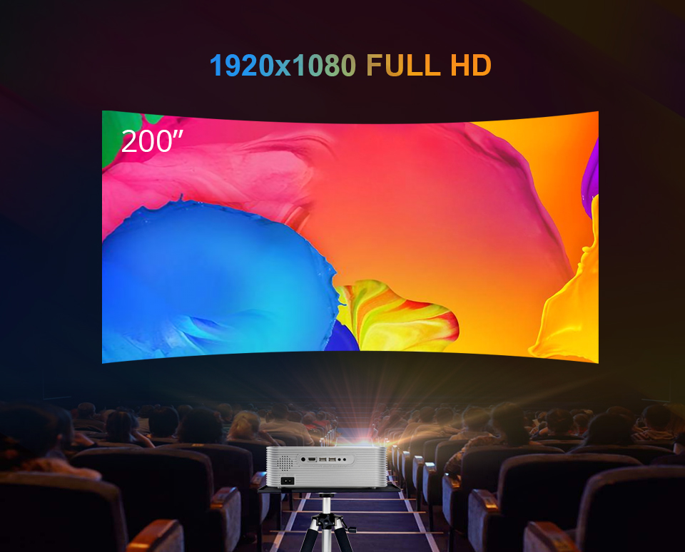 K15 Dustproof Light Machine Full HD 1080p Home Theater LED Projector