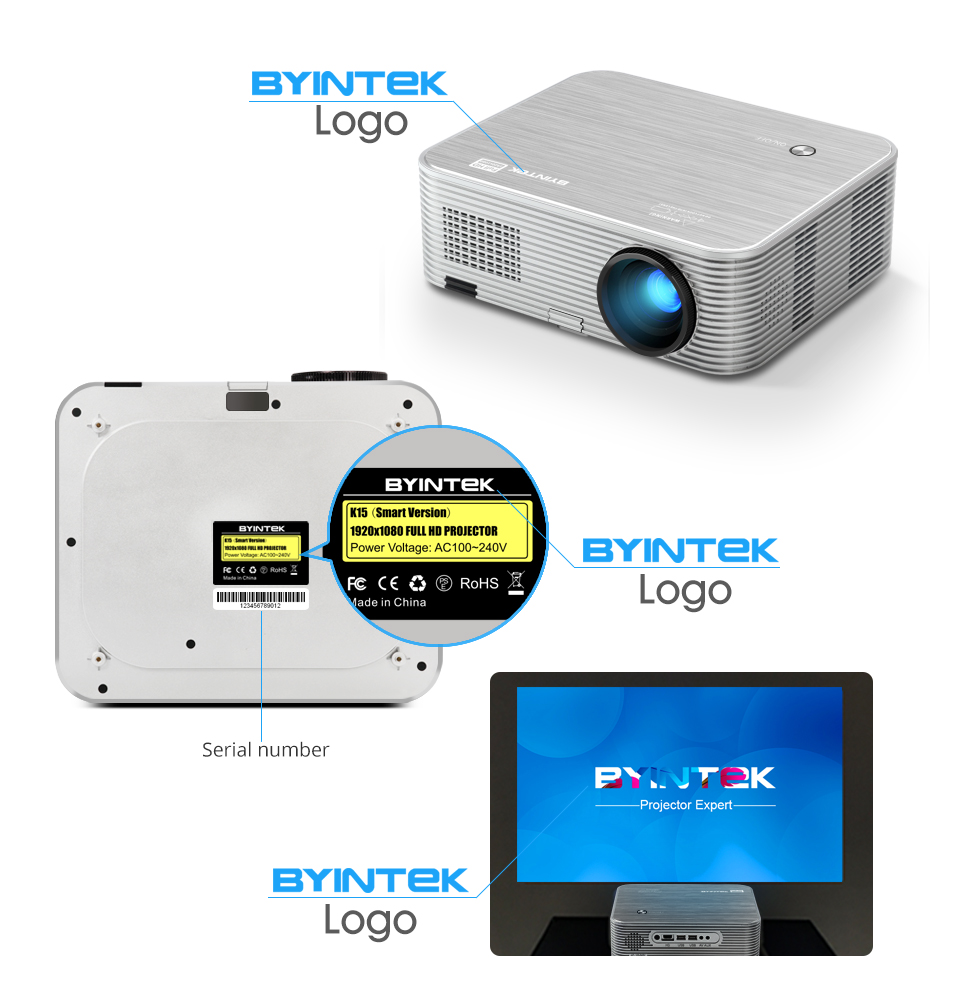 K15 Dustproof Light Machine Full HD 1080p Home Theater LED Projector