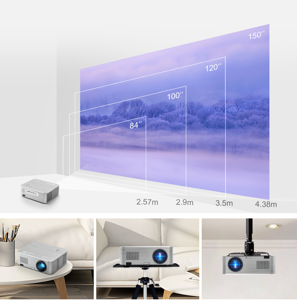 K15 Dustproof Light Machine Full HD 1080p Home Theater LED Projector