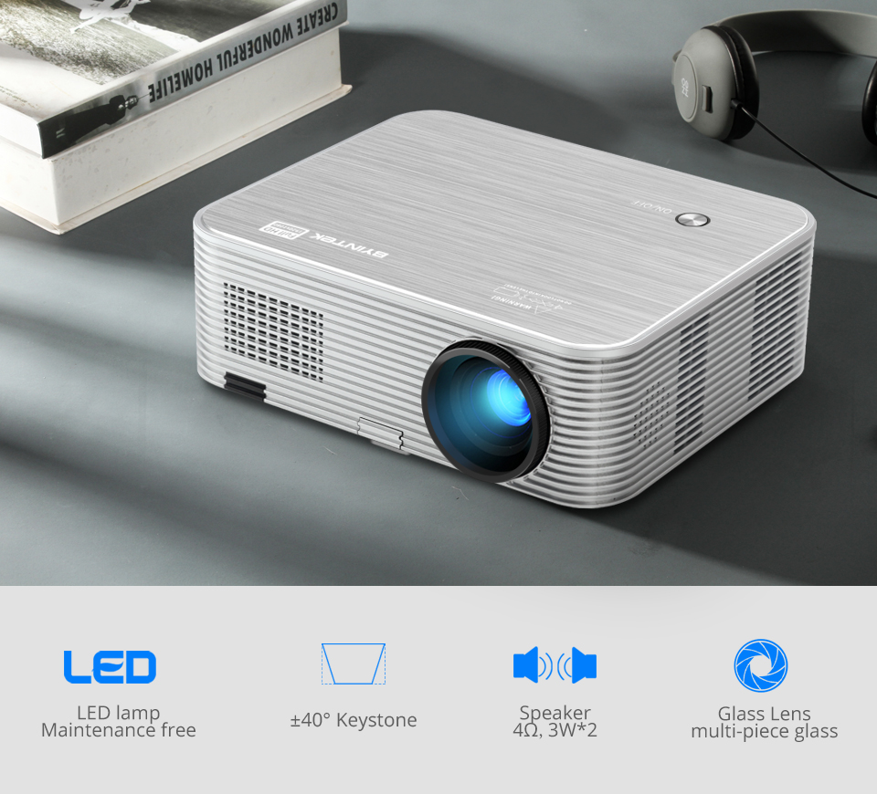 K15 Dustproof Light Machine Full HD 1080p Home Theater LED Projector