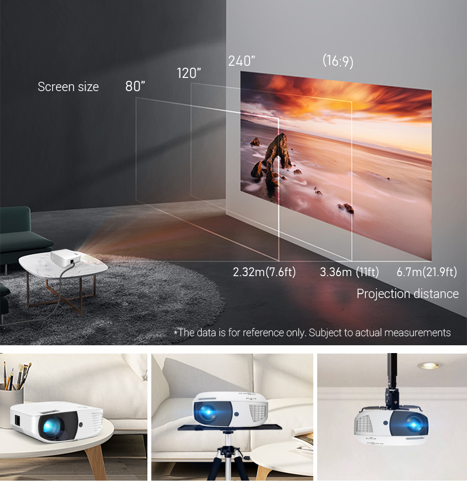 BYINTEK K20X Full HD 1080p Smart LED Home Theater Projector