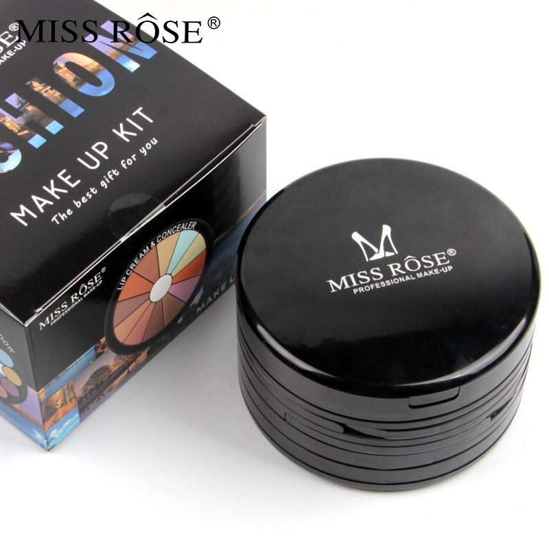 MISSROSE 5-in-1 Beginner eyeshadow Tray Set Color Makeup Box Trim Blush concealer Platter Highlight Stereo view 4