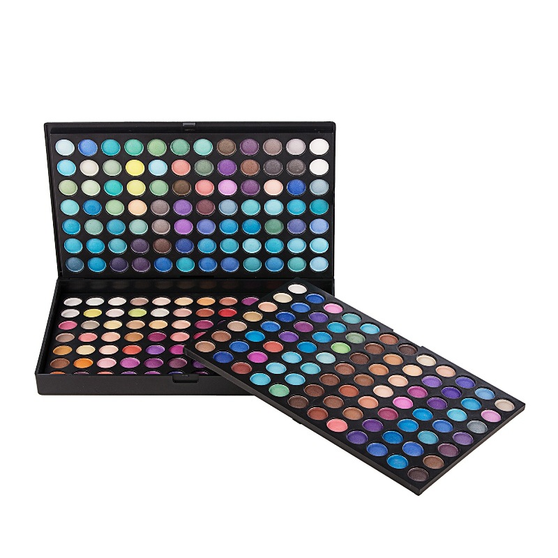 252 color eyeshadow tray three layers full function eyeshadow makeup box Makeup artist studio school make up set