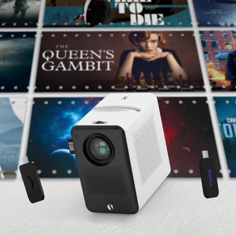 2022 new 1080P ultra clear home mini portable projector Mobile wifi wireless office projector