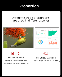 Simple Curtain Anti-Light 60 72 84 100 120 Inches Projection screens Home Outdoor Office Portable 3D HD projector screens
