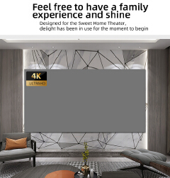 Simple Curtain Anti-Light 60 72 84 100 120 Inches Projection screens Home Outdoor Office Portable 3D HD projector screens