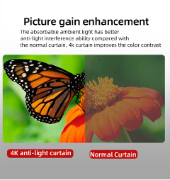 Simple Curtain Anti-Light 60 72 84 100 120 Inches Projection screens Home Outdoor Office Portable 3D HD projector screens