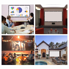 Projector Projection Folding Soft Screen Portable 60 72 84 100 120 150 Inches Home Outdoor KTV HD Projection Screen