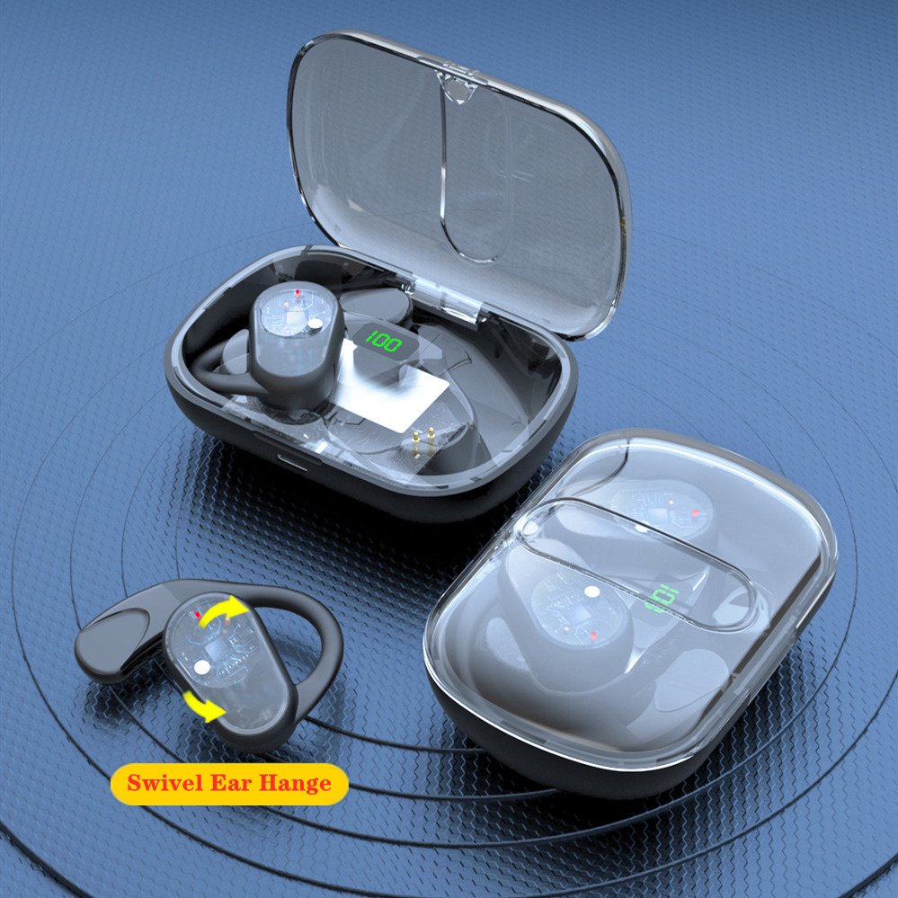 OWS80  Bluetooth  Hanging Ear Earphones Touch Control Operation Wireless Earphones LED Digital Battery Display Hot