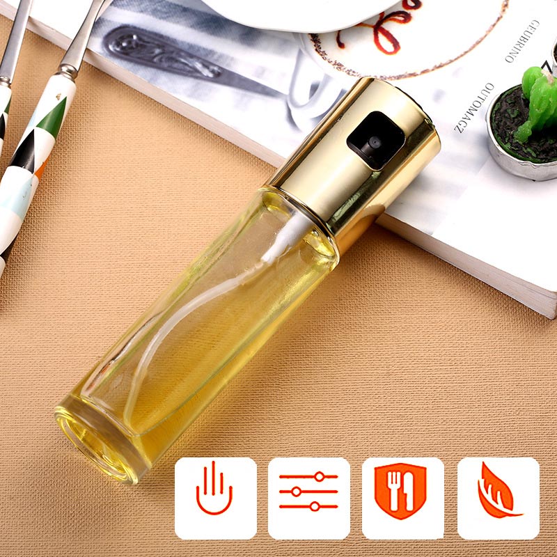 3pcs Spray Bottle Oil Sprayer Pot 100ml Barbecue Cooking Tool Can Pot Kitchen Tool ABS Olive Pump