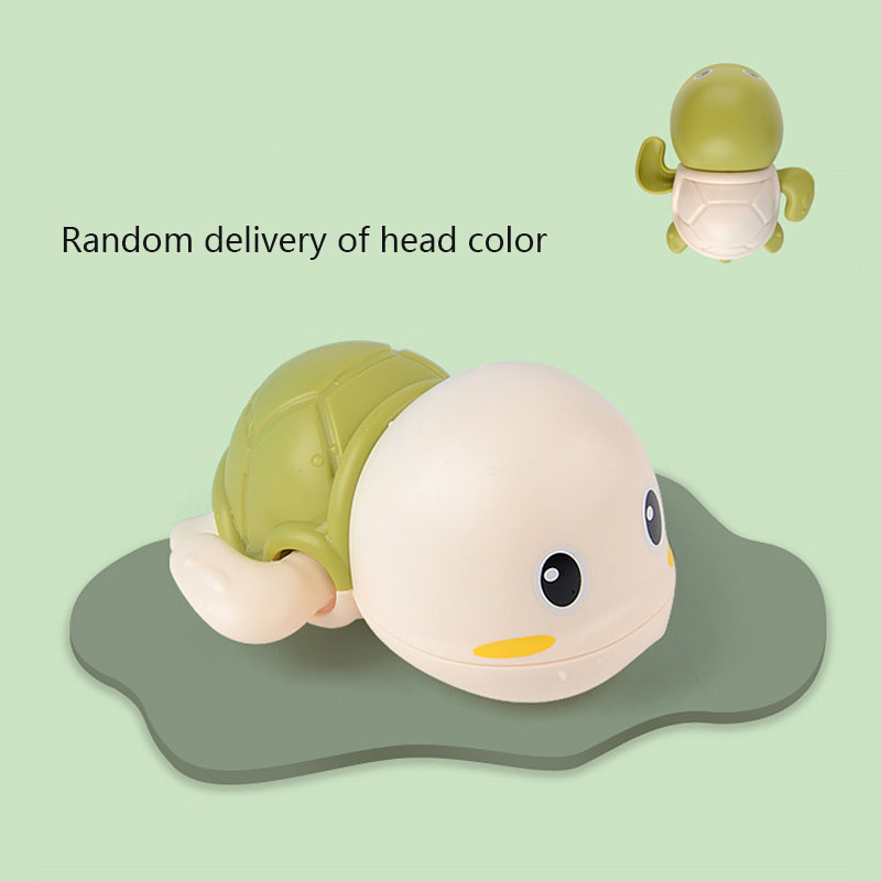 3pcs Random Color Baby Bath Toys Swimming Small Cute Clockwork Turtle