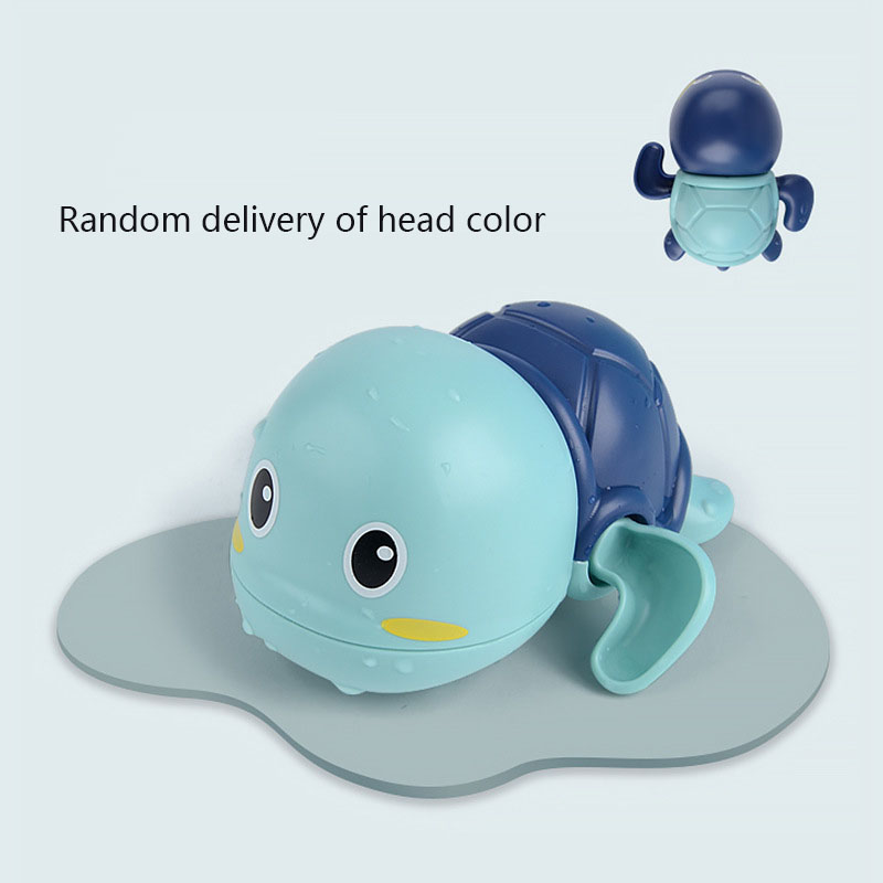 3pcs Random Color Baby Bath Toys Swimming Small Cute Clockwork Turtle