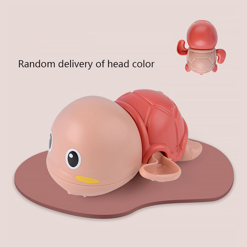 3pcs Random Color Baby Bath Toys Swimming Small Cute Clockwork Turtle