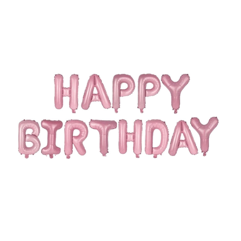16 inch Black Letters HAPPY BIRTHDAY Foil Balloons Birthday Party Decor Kids Alphabet Air Balloon