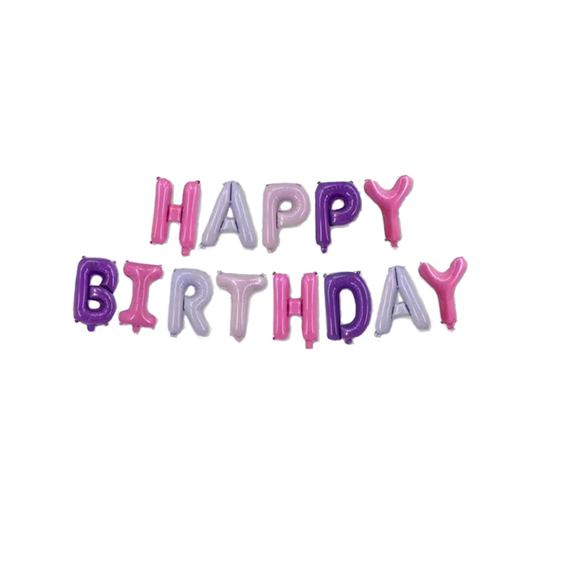 16 inch Black Letters HAPPY BIRTHDAY Foil Balloons Birthday Party Decor Kids Alphabet Air Balloon