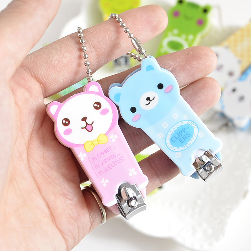 Cartoon Stainless Steel Nail Clippers Trimmer Random Color Baby Care Nail