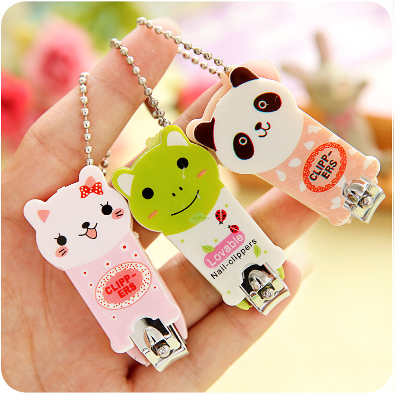 Cartoon Stainless Steel Nail Clippers Trimmer Random Color Baby Care Nail