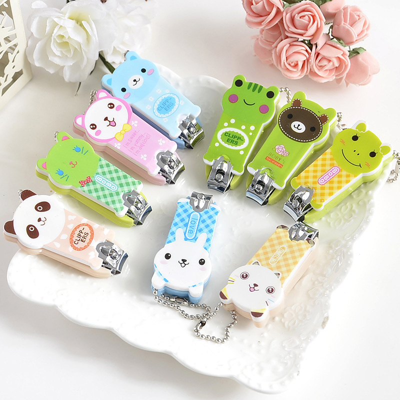 Cartoon Stainless Steel Nail Clippers Trimmer Random Color Baby Care Nail