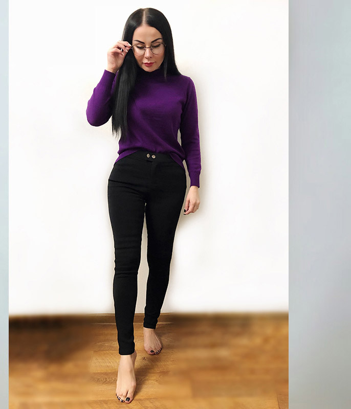 New Hi-Q Two Buttons Magic Pants Skinny Slim Black Leggings Pencil Pants Elastic Trousers Women