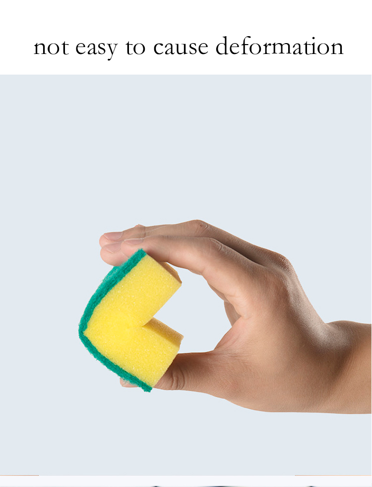 Double-Sided Strong Decontamination Sponge Cleaning Wipe Magic Mop Scouring Pad Kitchen Dish Brush
