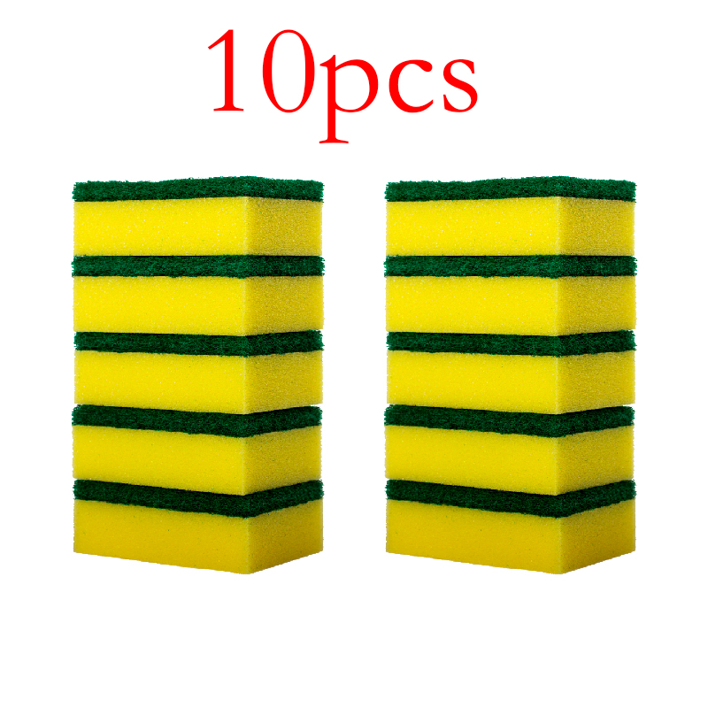 Double-Sided Strong Decontamination Sponge Cleaning Wipe Magic Mop Scouring Pad Kitchen Dish Brush