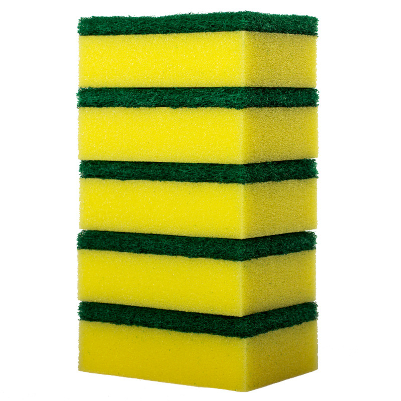 Double-Sided Strong Decontamination Sponge Cleaning Wipe Magic Mop Scouring Pad Kitchen Dish Brush