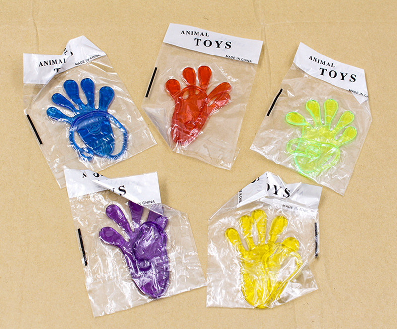5Pc Elastic Squishy Sticky Hands Elastic Sticky Squishies Slap Palm Sticky Squishy Kids Fun Joke Toy
