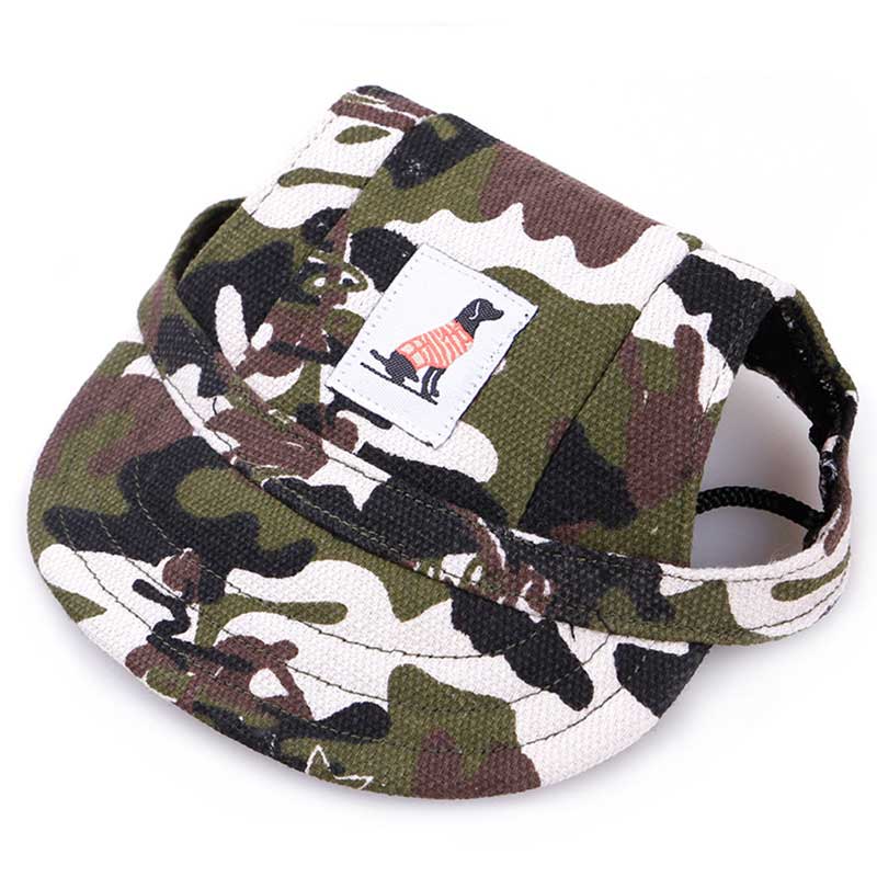 Pet Dog Cap Small Pet Summer Canvas Cap Dog Baseball Visor Hat Puppy Outdoor Pet Supplies