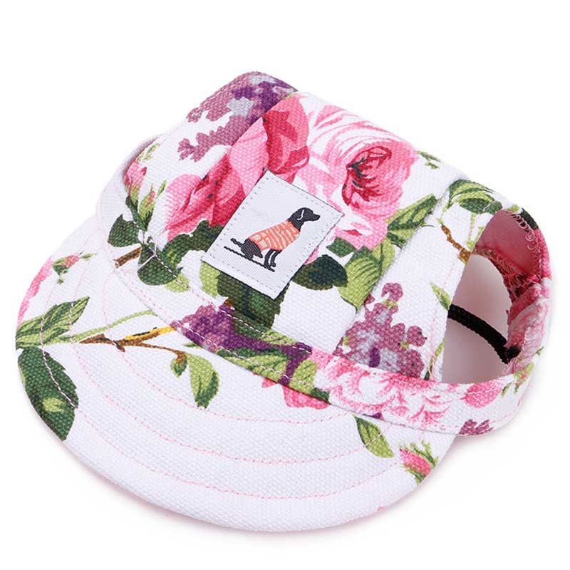 Pet Dog Cap Small Pet Summer Canvas Cap Dog Baseball Visor Hat Puppy Outdoor Pet Supplies