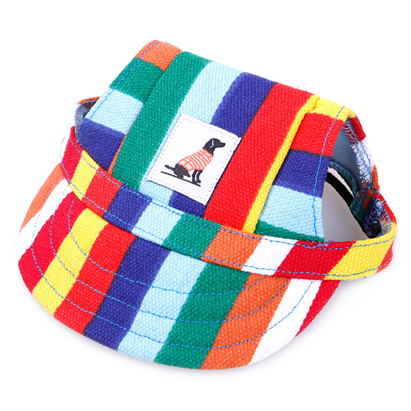 Pet Dog Cap Small Pet Summer Canvas Cap Dog Baseball Visor Hat Puppy Outdoor Pet Supplies