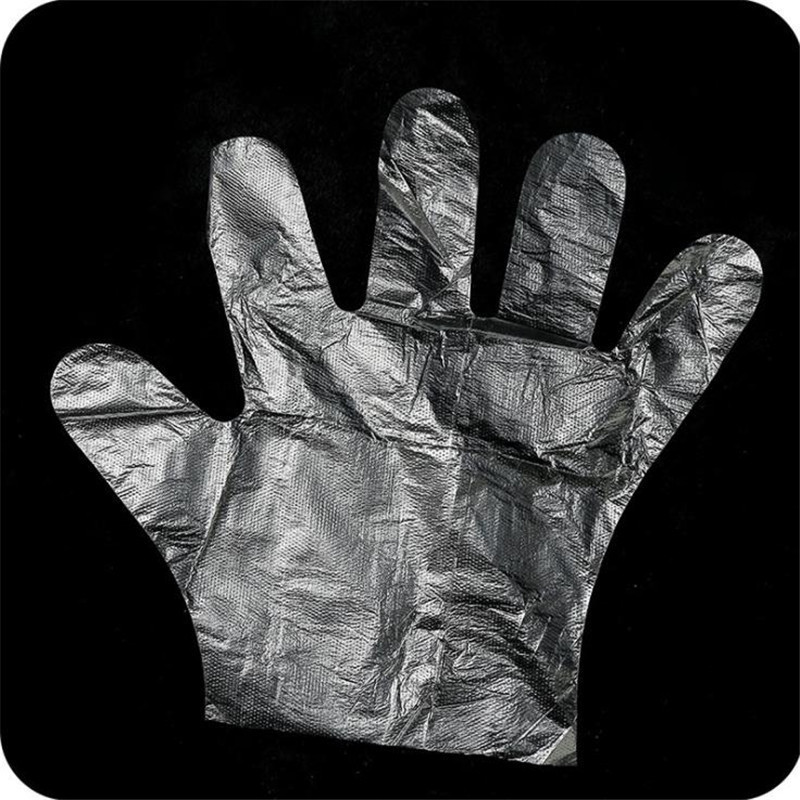 Disposable Gloves 500 Pieces Catering Food Grade PE Transparent Beauty Housework Cleaning Gloves.